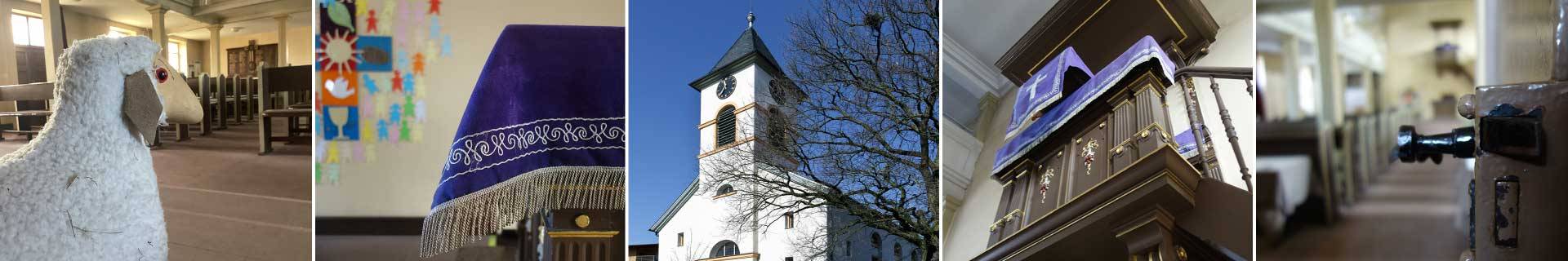 Innenansichten der Evang. Kirche Reilingen