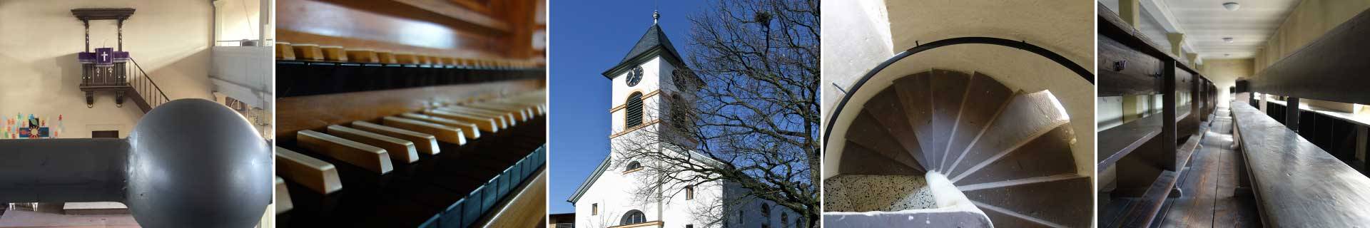 Innenansichten der Evang. Kirche Reilingen