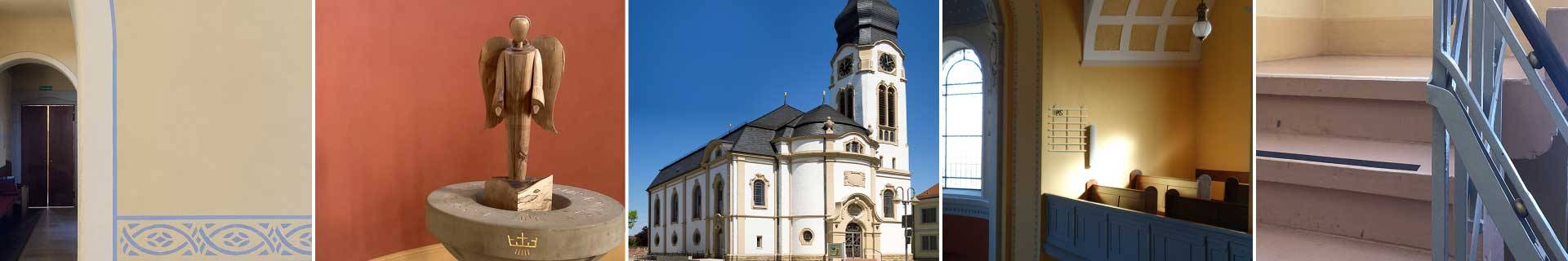 Bilder der Evang. Kirche Neulussheim
